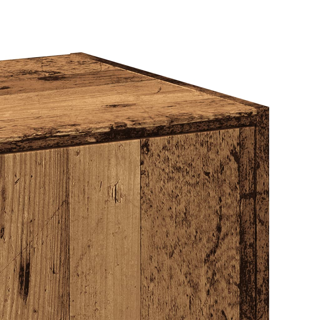 vidaXL Apothecary Cabinet Old Wood 30x41x174.5 cm Engineered Wood