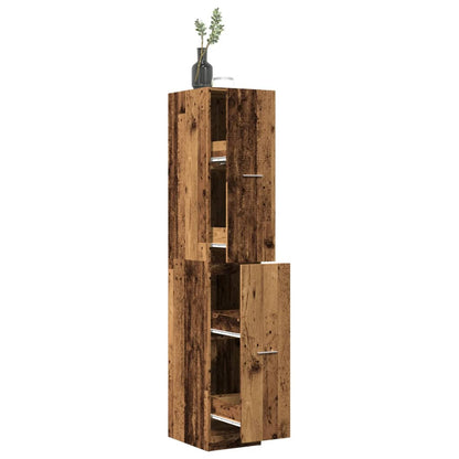 vidaXL Apothecary Cabinet Old Wood 30x41x174,5 cm Engineered Wood