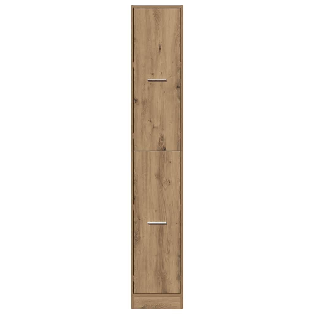 vidaXL Apothecary Cabinet Artisian Oak 30x41x174.5 cm Engineered Wood