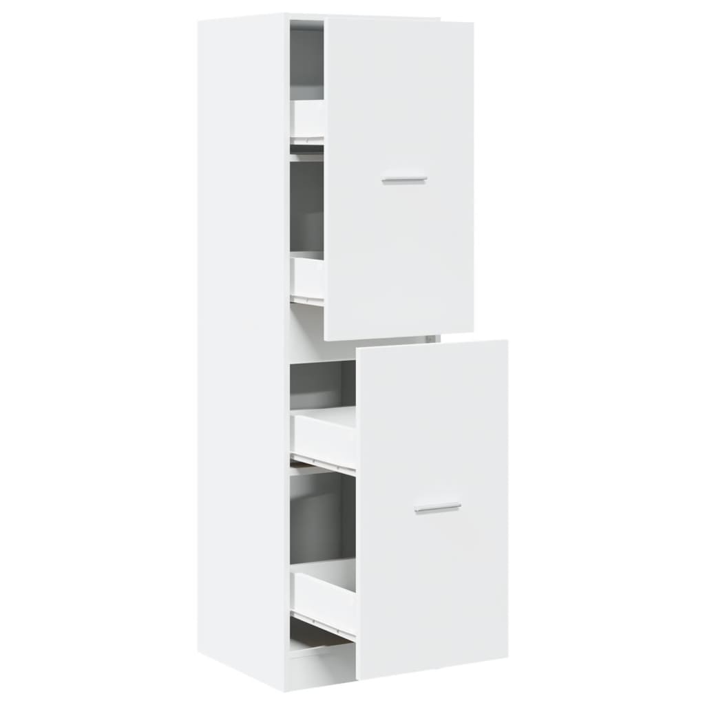 vidaXL Apothecary Cabinet White 40x41x144.5 cm Engineered Wood