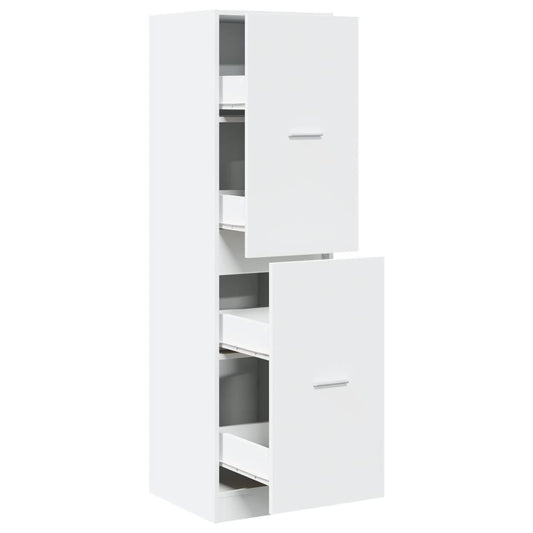 vidaXL Apothecary Cabinet White 40x41x144.5 cm Engineered Wood
