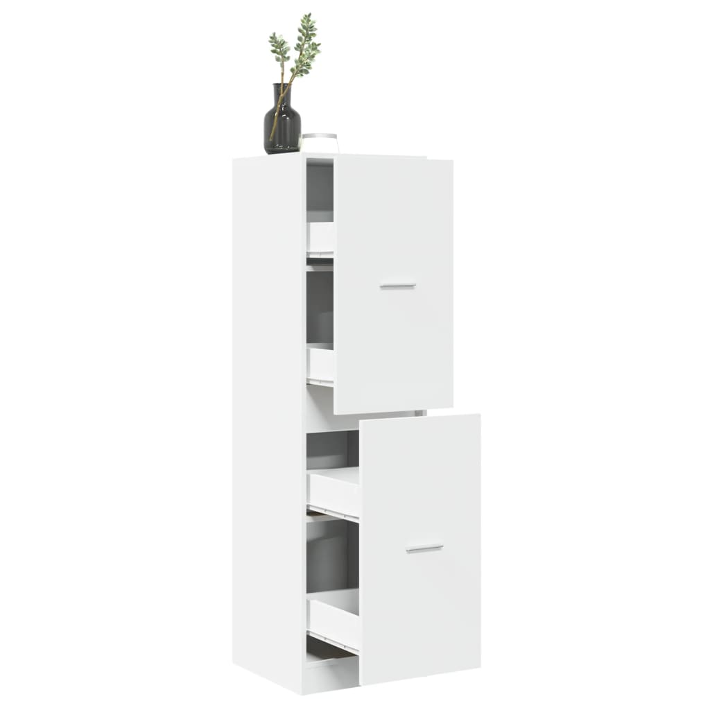 vidaXL Apothecary Cabinet White 40x41x144.5 cm Engineered Wood