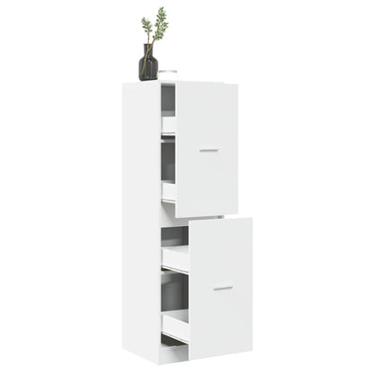 vidaXL Apothecary Cabinet White 40x41x144.5 cm Engineered Wood