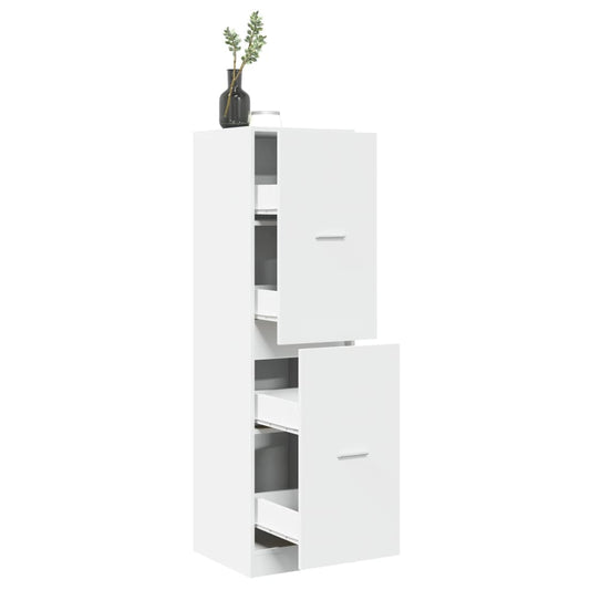 vidaXL Apothecary Cabinet White 40x41x144.5 cm Engineered Wood