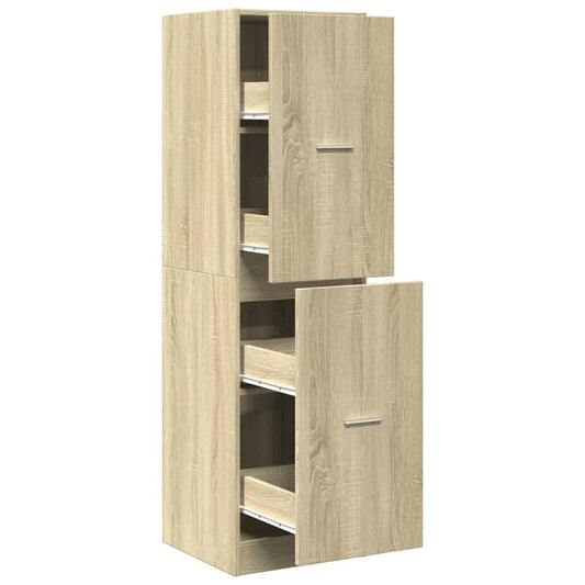 vidaXL Apothecary Cabinet Sonoma Oak 40x41x144.5 cm Engineered Wood