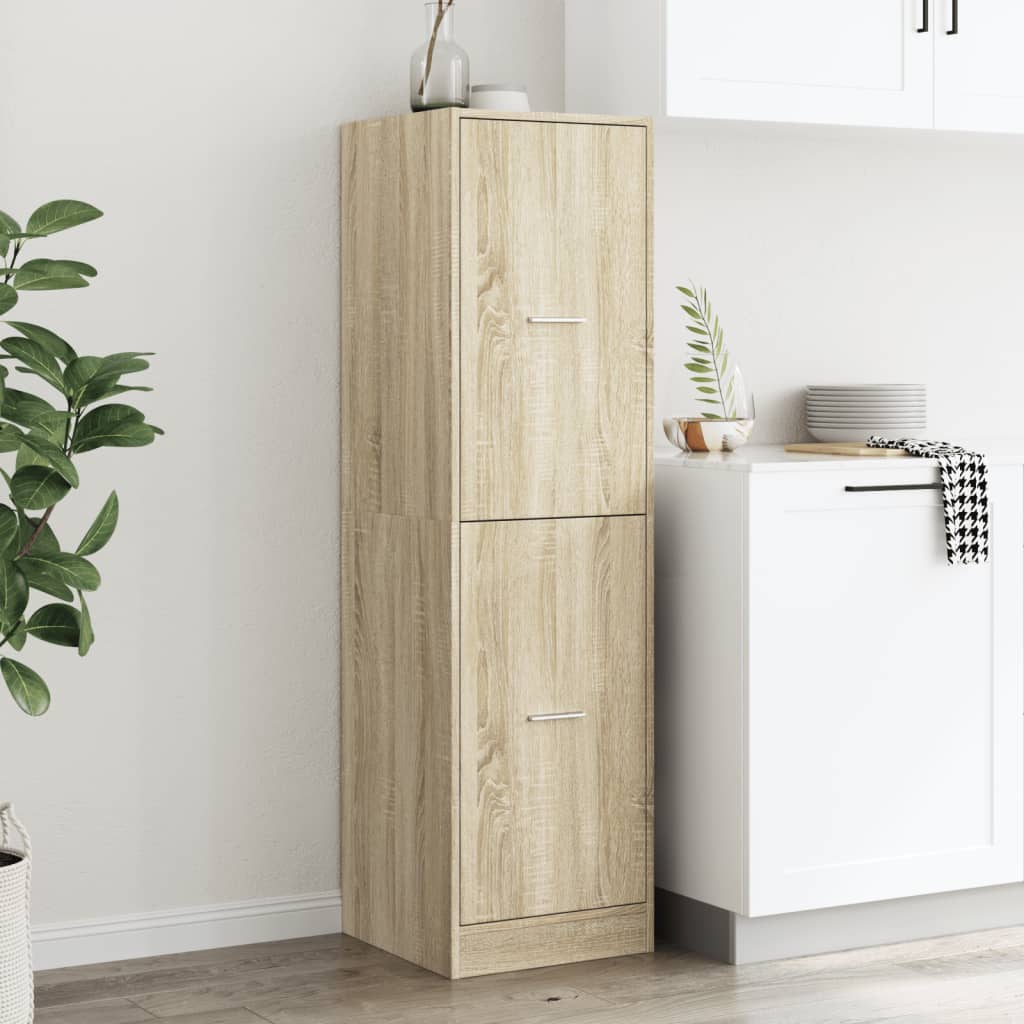 vidaXL Apothecary Cabinet Sonoma Oak 40x41x144.5 cm Engineered Wood