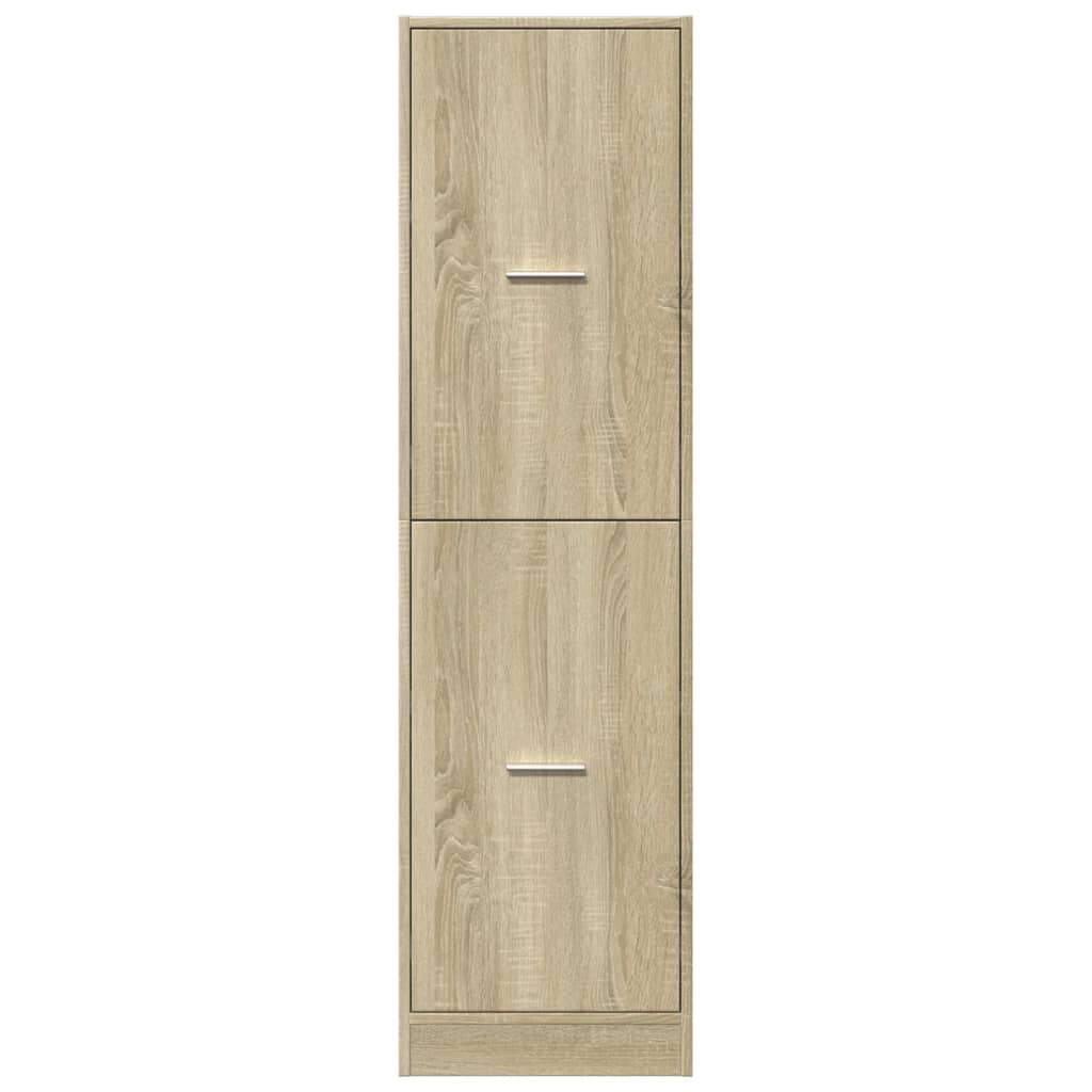 vidaXL Apothecary Cabinet Sonoma Oak 40x41x144.5 cm Engineered Wood