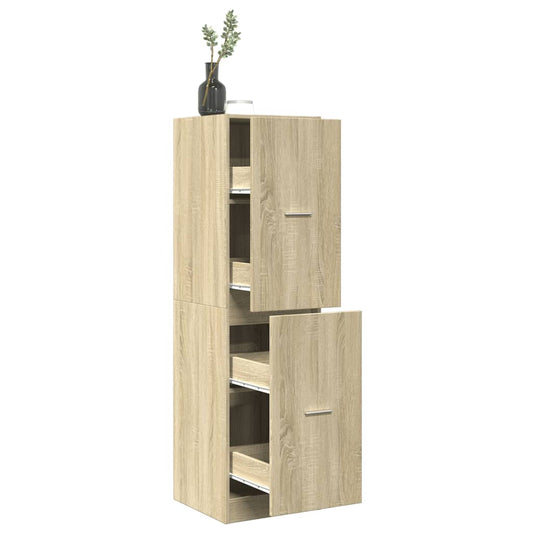 vidaXL Apothecary Cabinet Sonoma Oak 40x41x144.5 cm Engineered Wood