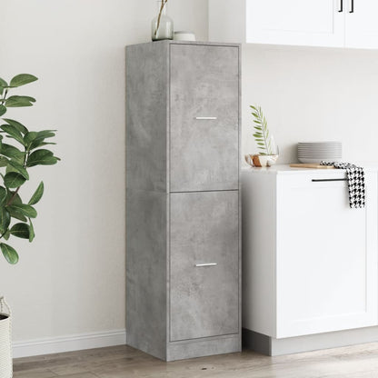 vidaXL Apothecary Cabinet Concrete Grey 40x41x144,5 cm Engineered Wood