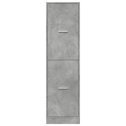 vidaXL Apothecary Cabinet Concrete Grey 40x41x144.5 cm Engineered Wood