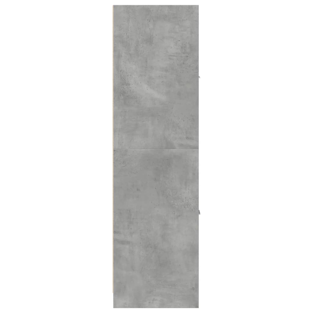 vidaXL Apothecary Cabinet Concrete Grey 40x41x144,5 cm Engineered Wood