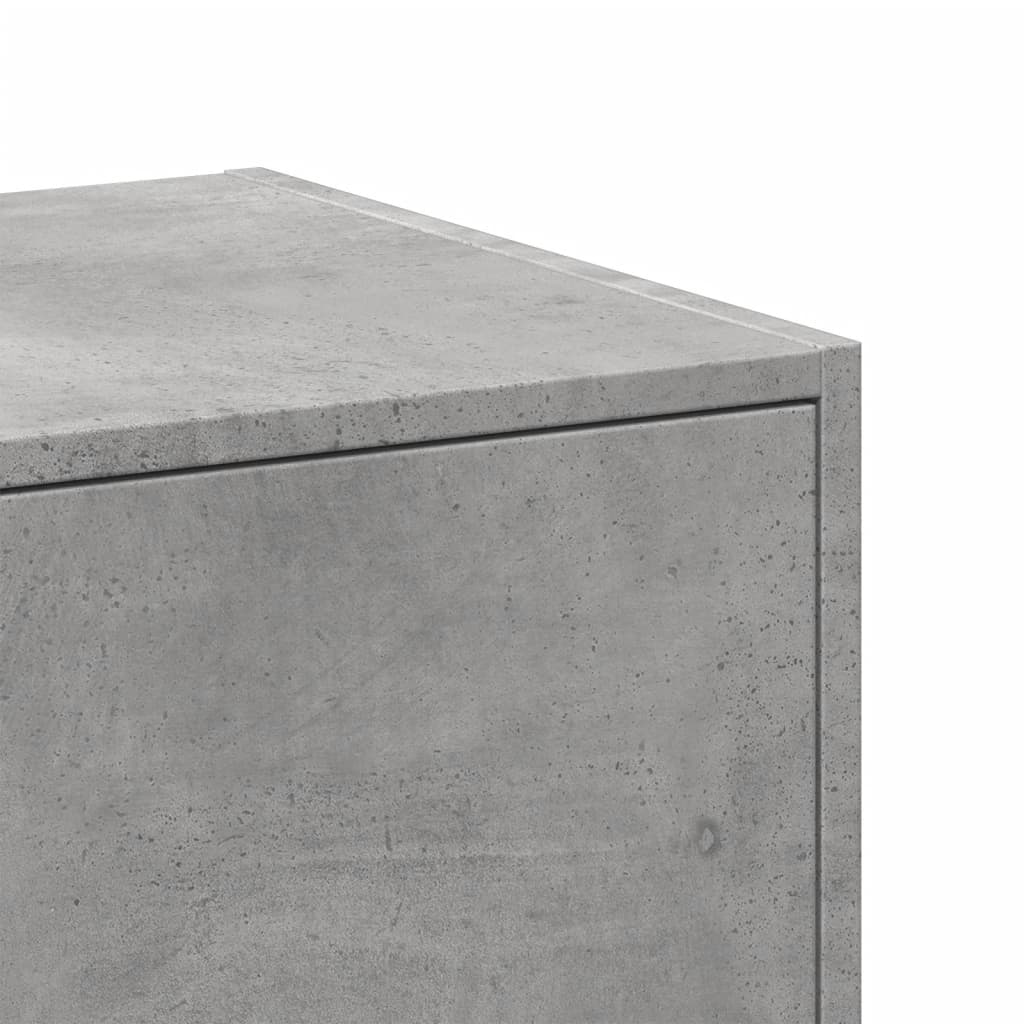 vidaXL Apothecary Cabinet Concrete Grey 40x41x144,5 cm Engineered Wood