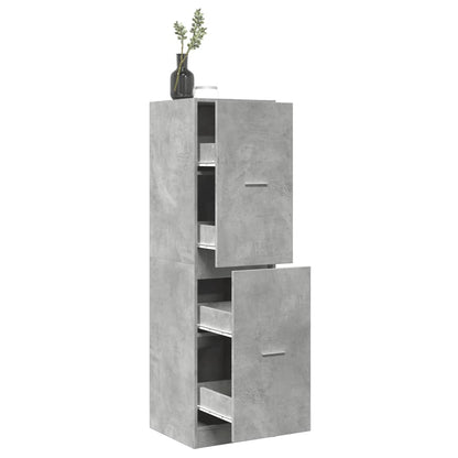vidaXL Apothecary Cabinet Concrete Grey 40x41x144,5 cm Engineered Wood