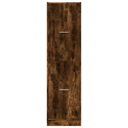 vidaXL Apothecary Cabinet Smoked Oak 40x41x144.5 cm Engineered Wood
