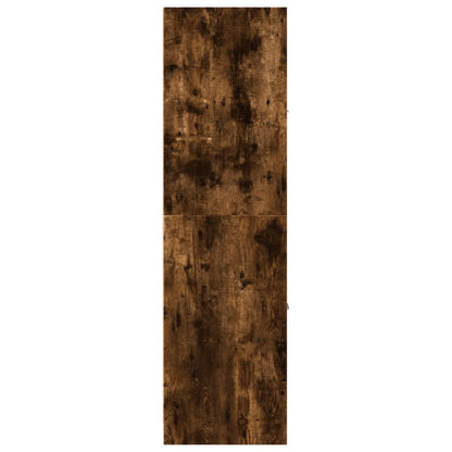 vidaXL Apothecary Cabinet Smoked Oak 40x41x144.5 cm Engineered Wood