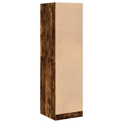vidaXL Apothecary Cabinet Smoked Oak 40x41x144.5 cm Engineered Wood