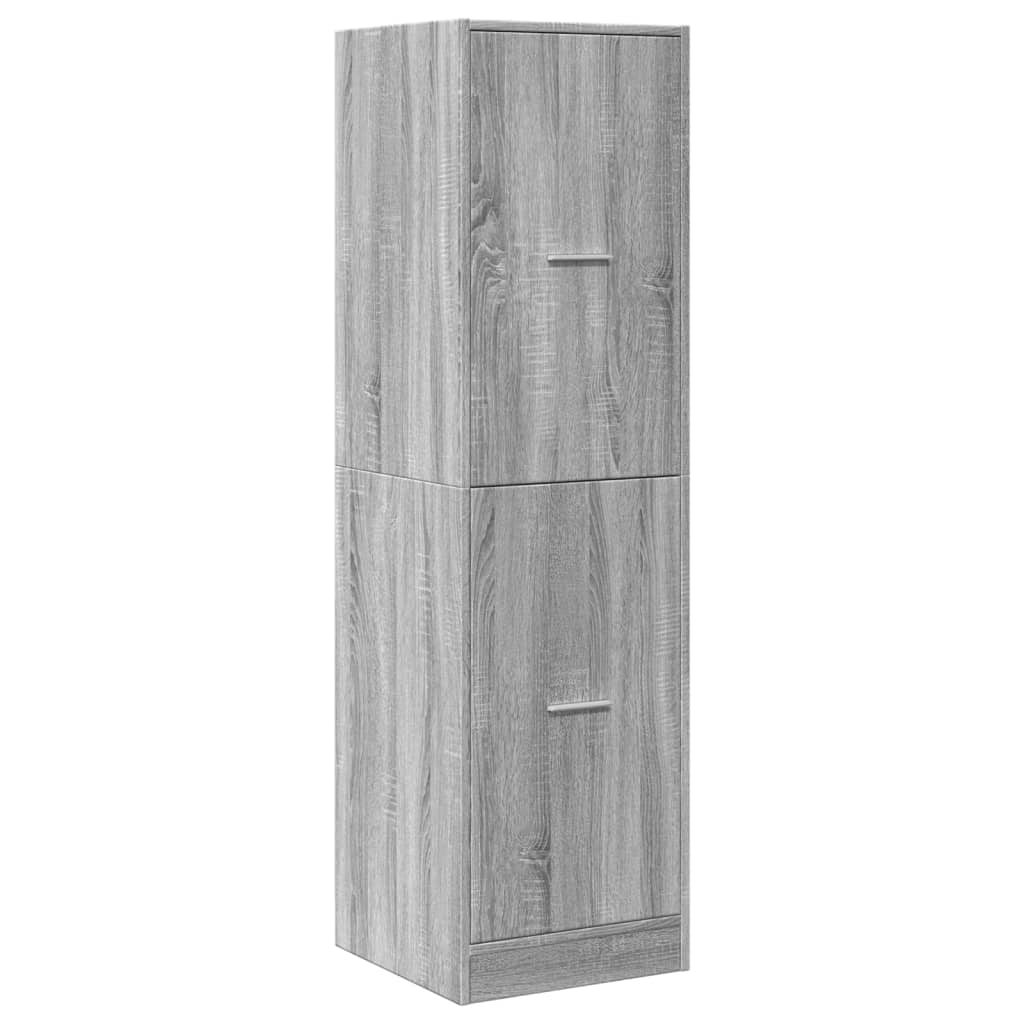 vidaXL Apothecary Cabinet Grey Sonoma 40x41x144.5 cm Engineered Wood