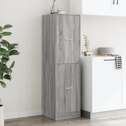 vidaXL Apothecary Cabinet Grey Sonoma 40x41x144.5 cm Engineered Wood