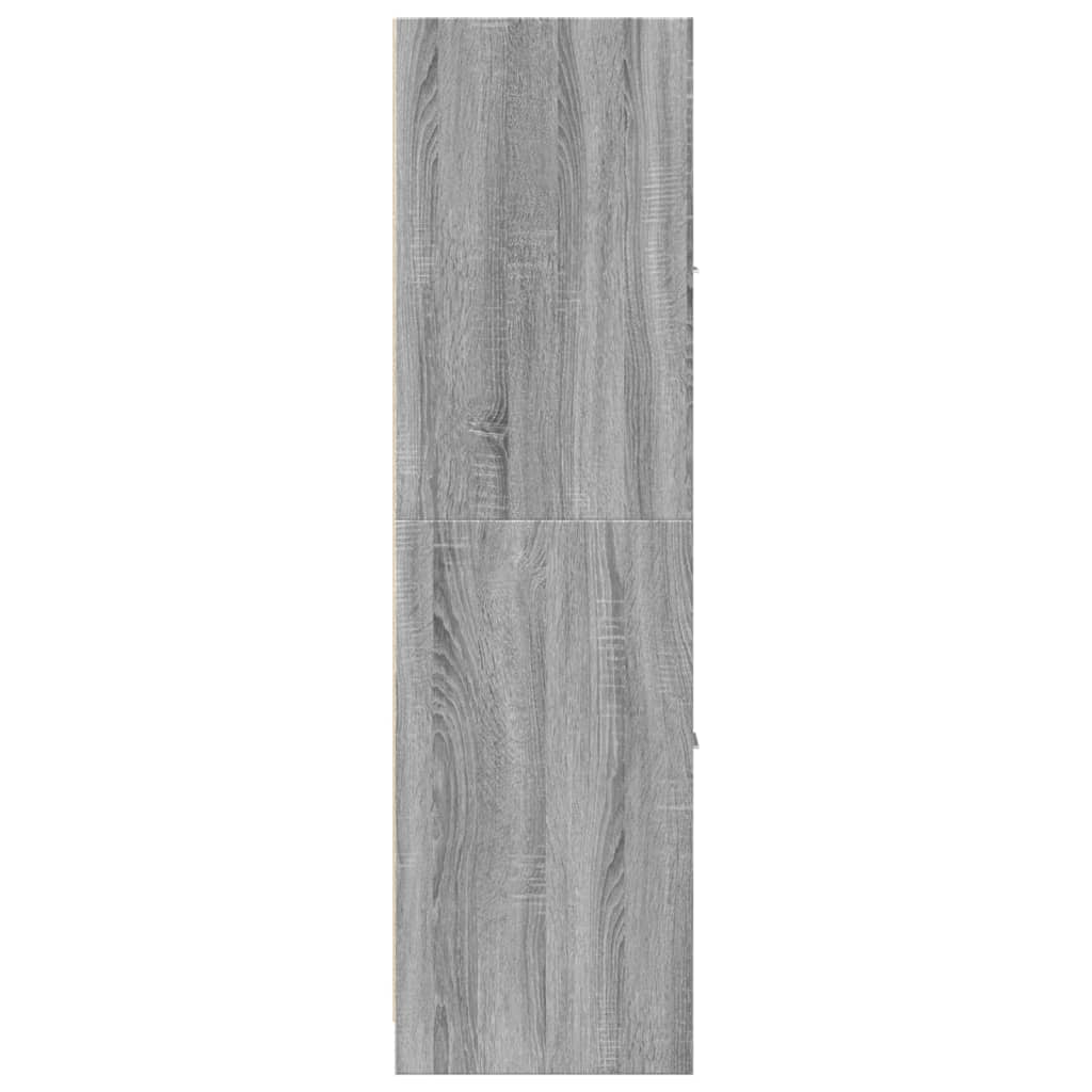 vidaXL Apothecary Cabinet Grey Sonoma 40x41x144.5 cm Engineered Wood