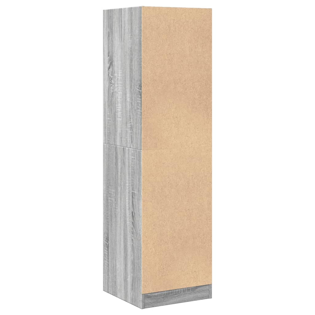 vidaXL Apothecary Cabinet Grey Sonoma 40x41x144.5 cm Engineered Wood