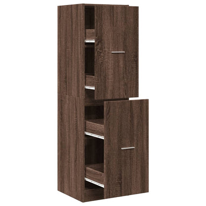 vidaXL Apothecary Cabinet Brown Oak 40x41x144.5 cm Engineered Wood