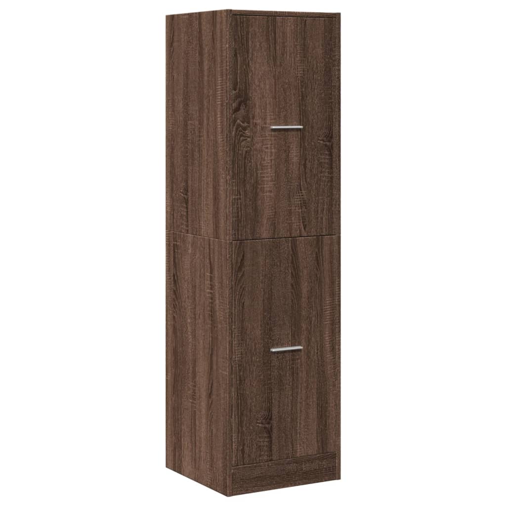 vidaXL Apothecary Cabinet Brown Oak 40x41x144.5 cm Engineered Wood