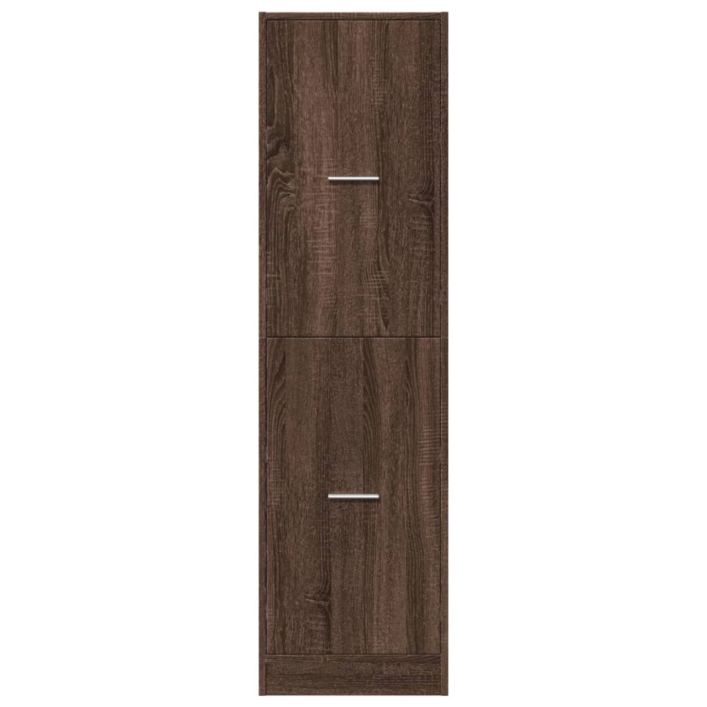 vidaXL Apothecary Cabinet Brown Oak 40x41x144.5 cm Engineered Wood