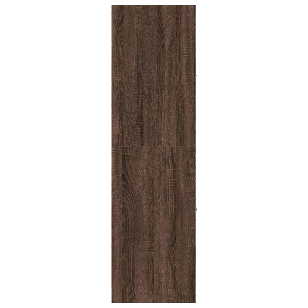 vidaXL Apothecary Cabinet Brown Oak 40x41x144.5 cm Engineered Wood