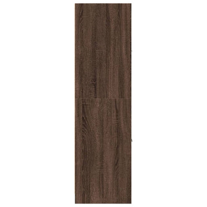vidaXL Apothecary Cabinet Brown Oak 40x41x144.5 cm Engineered Wood