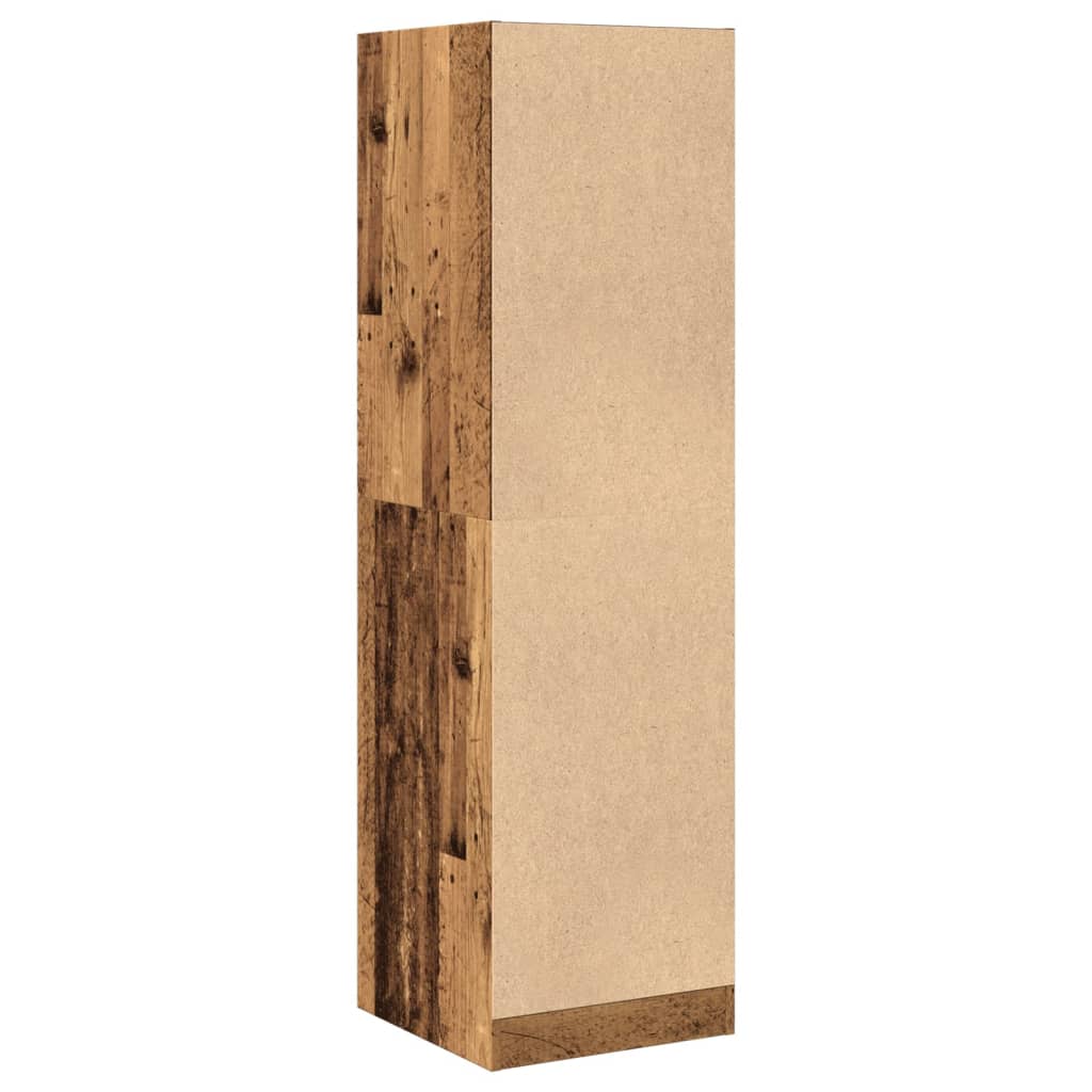 vidaXL Apothecary Cabinet Old Wood 40x41x144.5 cm Engineered Wood