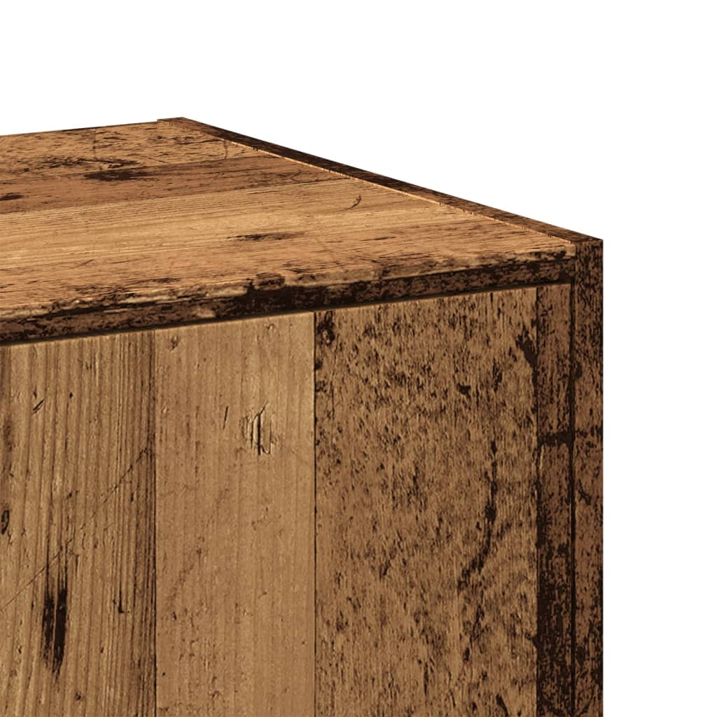 vidaXL Apothecary Cabinet Old Wood 40x41x144.5 cm Engineered Wood
