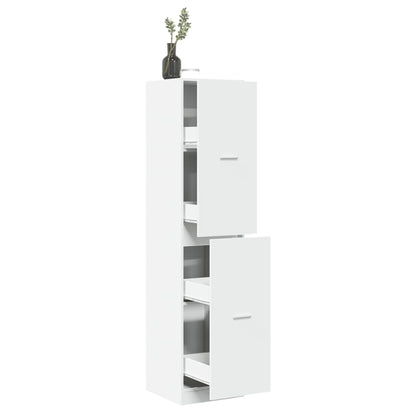 vidaXL Apothecary Cabinet White 40x41x174.5 cm Engineered Wood