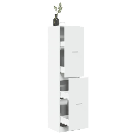 vidaXL Apothecary Cabinet White 40x41x174.5 cm Engineered Wood
