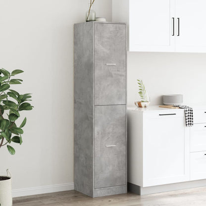 vidaXL Apothecary Cabinet Concrete Grey 40x41x174,5 cm Engineered Wood
