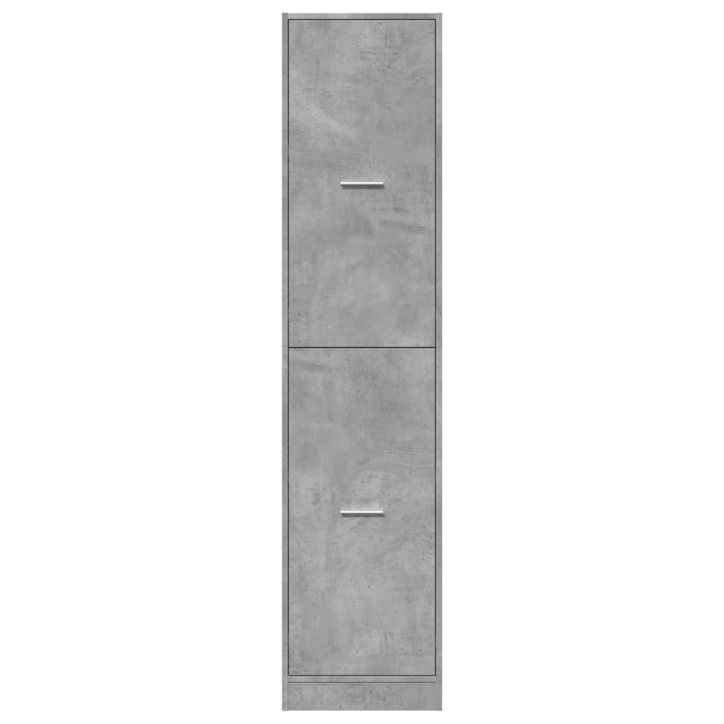 vidaXL Apothecary Cabinet Concrete Grey 40x41x174.5 cm Engineered Wood
