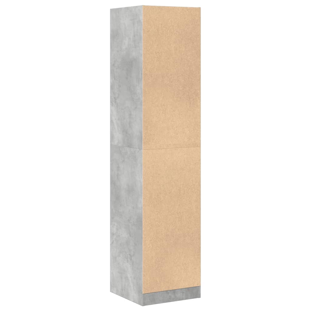vidaXL Apothecary Cabinet Concrete Grey 40x41x174.5 cm Engineered Wood