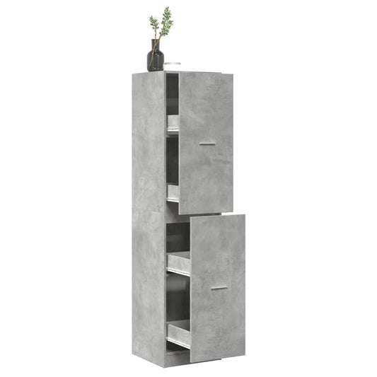 vidaXL Apothecary Cabinet Concrete Grey 40x41x174.5 cm Engineered Wood