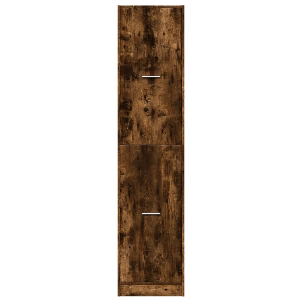 vidaXL Apothecary Cabinet Smoked Oak 40x41x174.5 cm Engineered Wood