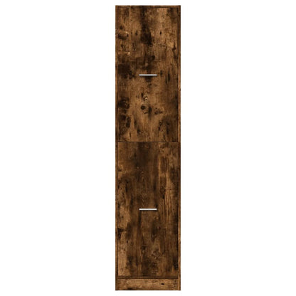 vidaXL Apothecary Cabinet Smoked Oak 40x41x174.5 cm Engineered Wood