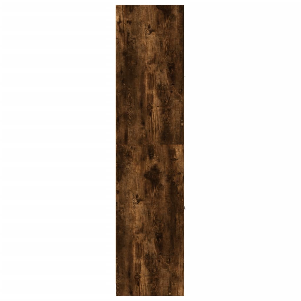 vidaXL Apothecary Cabinet Smoked Oak 40x41x174.5 cm Engineered Wood