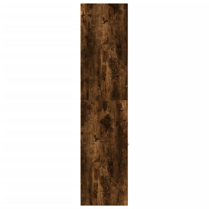 vidaXL Apothecary Cabinet Smoked Oak 40x41x174.5 cm Engineered Wood