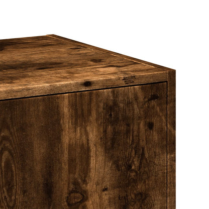 vidaXL Apothecary Cabinet Smoked Oak 40x41x174.5 cm Engineered Wood