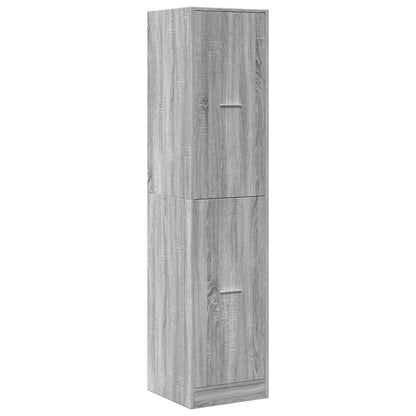 vidaXL Apothecary Cabinet Grey Sonoma 40x41x174.5 cm Engineered Wood