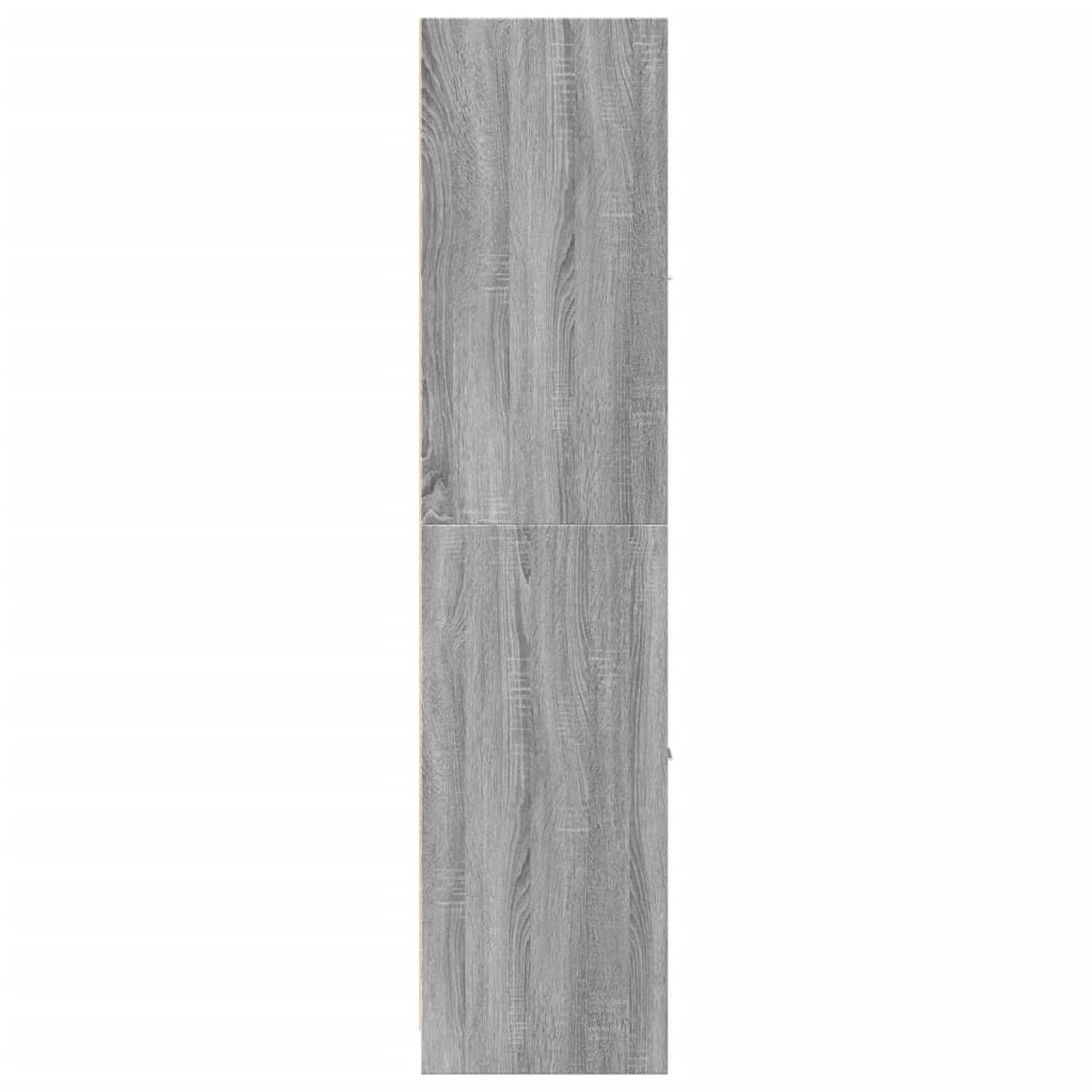vidaXL Apothecary Cabinet Grey Sonoma 40x41x174.5 cm Engineered Wood