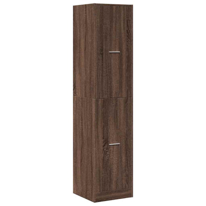 vidaXL Apothecary Cabinet Brown Oak 40x41x174.5 cm Engineered Wood