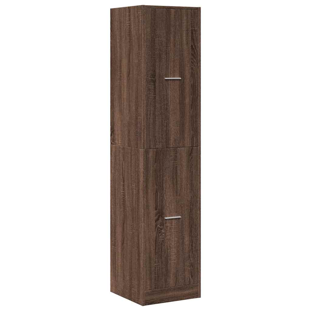 vidaXL Apothecary Cabinet Brown Oak 40x41x174,5 cm Engineered Wood