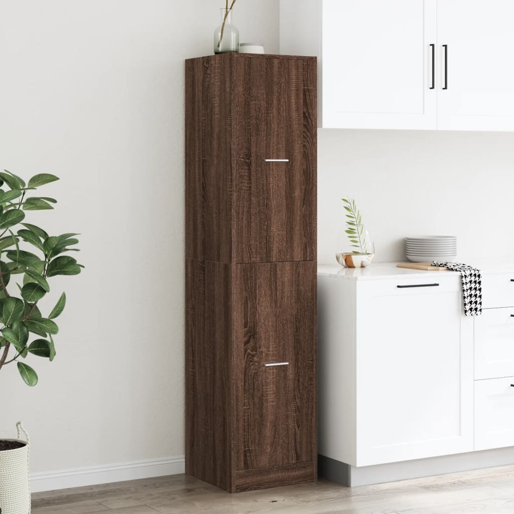 vidaXL Apothecary Cabinet Brown Oak 40x41x174,5 cm Engineered Wood