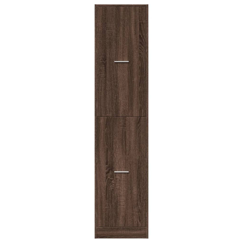 vidaXL Apothecary Cabinet Brown Oak 40x41x174.5 cm Engineered Wood