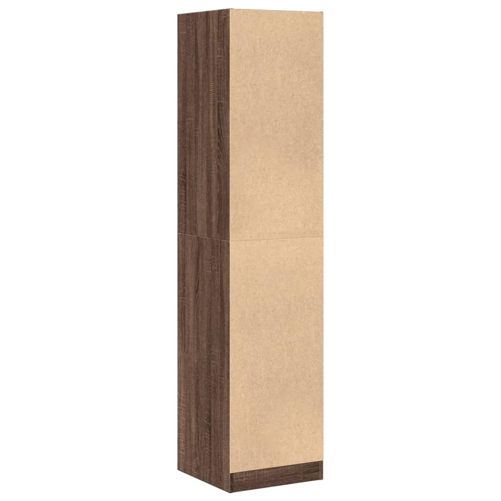 vidaXL Apothecary Cabinet Brown Oak 40x41x174,5 cm Engineered Wood