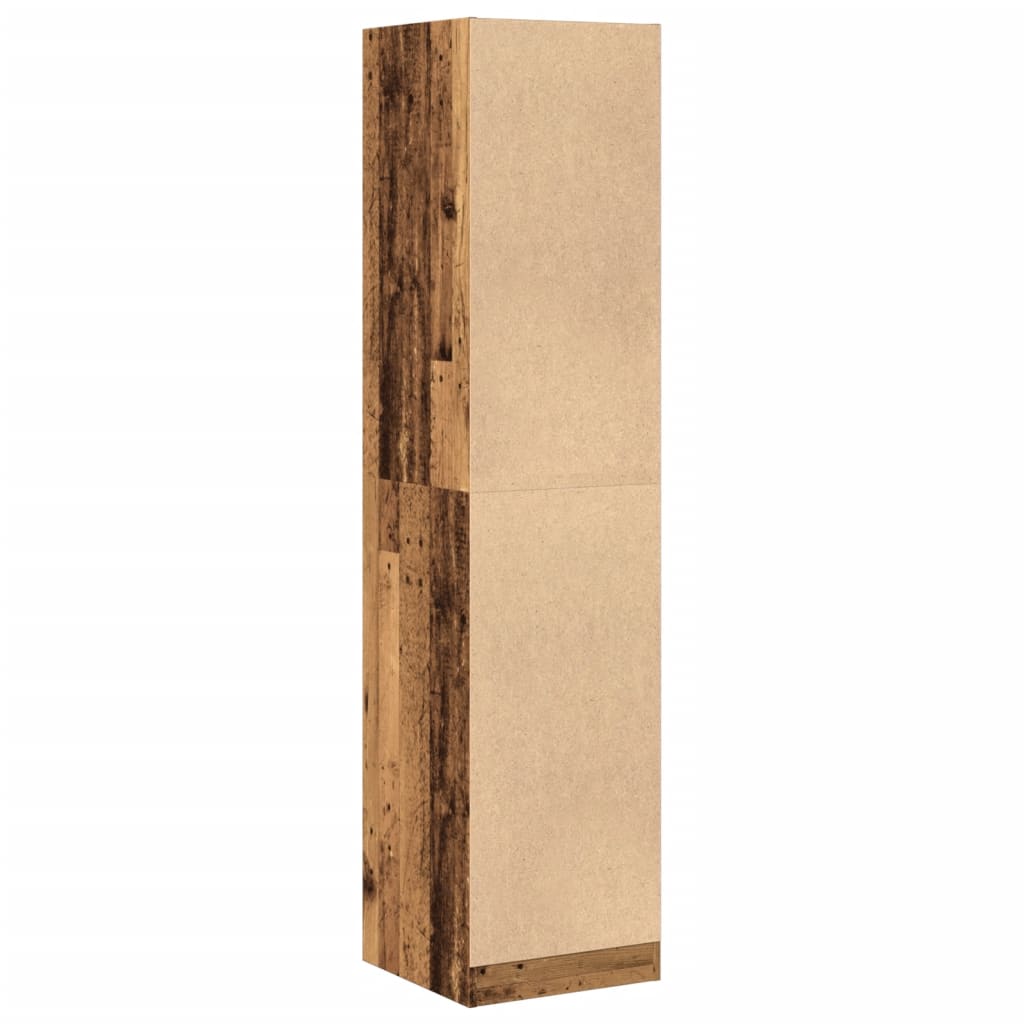 vidaXL Apothecary Cabinet Old Wood 40x41x174.5 cm Engineered Wood